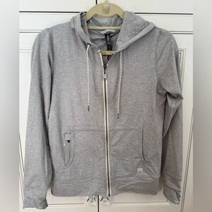 Vuori Heather Gray Zip-Up Hoodie